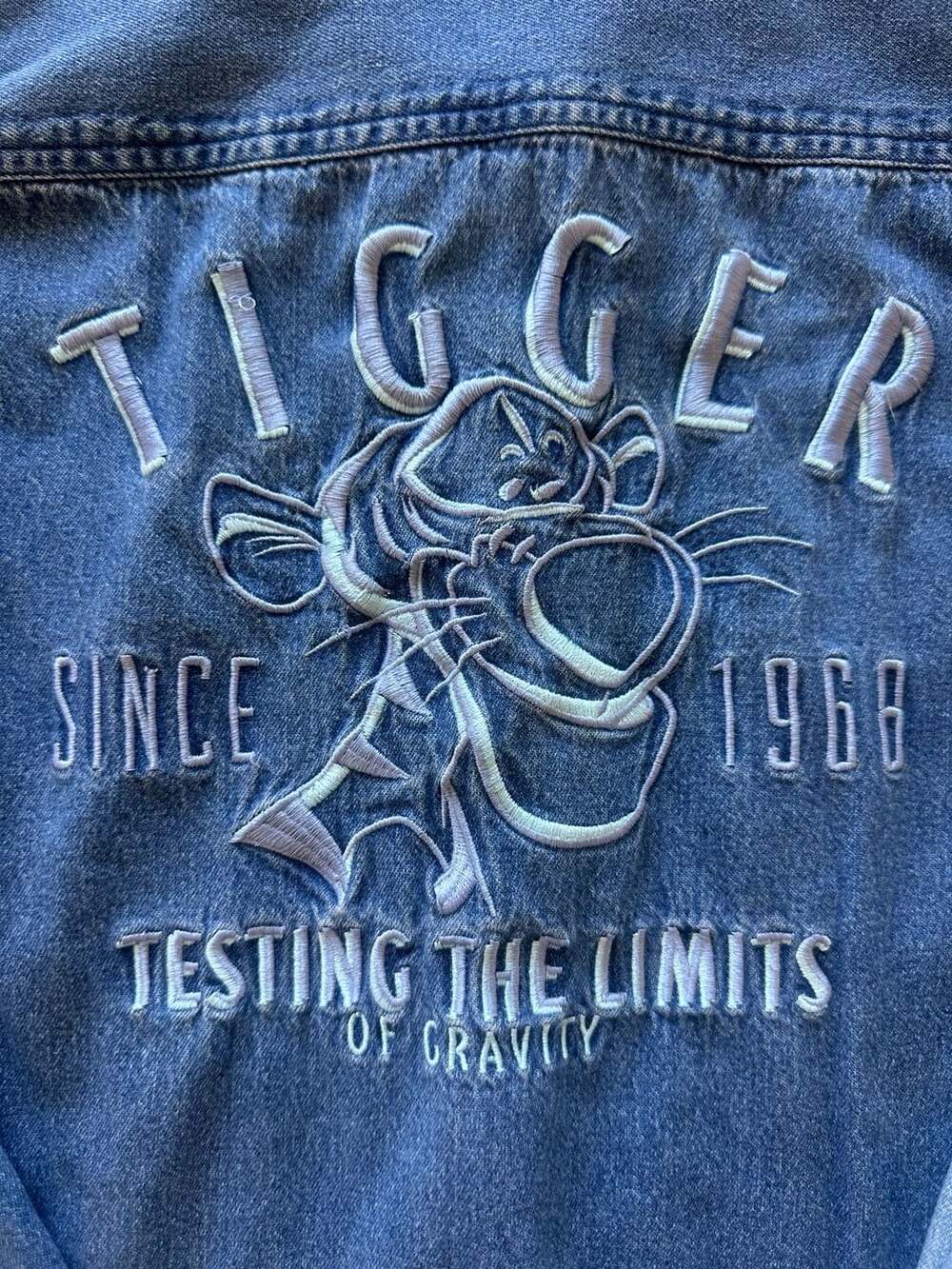 Vintage The Disney Store Tigger Denim Shirt XL